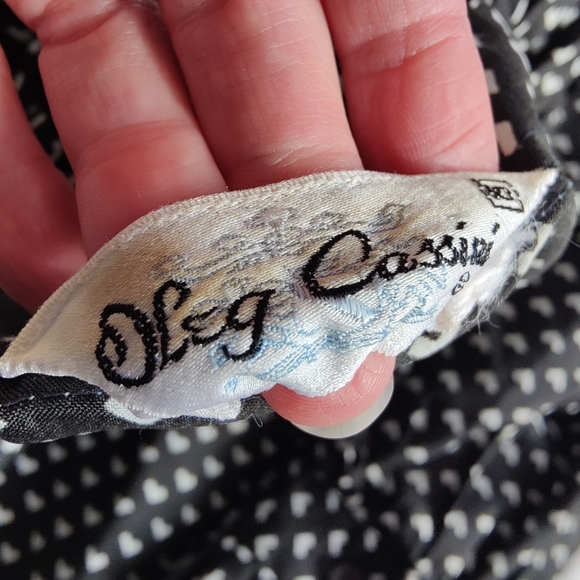 Vintage | b&w 🖤🤍 | Small | Oleg Cassini | blouse - Picture 3 of 14